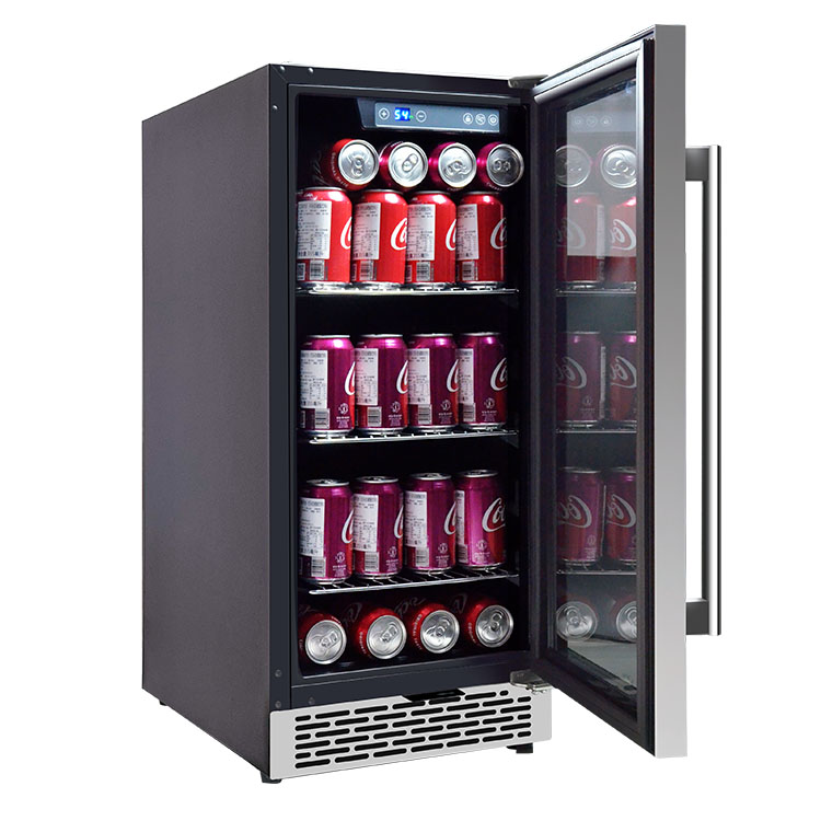 OEM小型ドリンクバー冷蔵庫 カスタム冷蔵庫 ガラス扉飲料ク - Wine Beer Fridge Dual Zone のレビューと価格