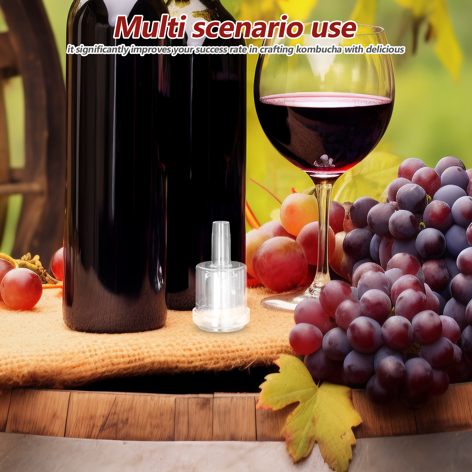 3個入り発酵用エアロック - 家庭用ワイン、ビール、コンブチ - Wine Beer Cider のレビューと価格