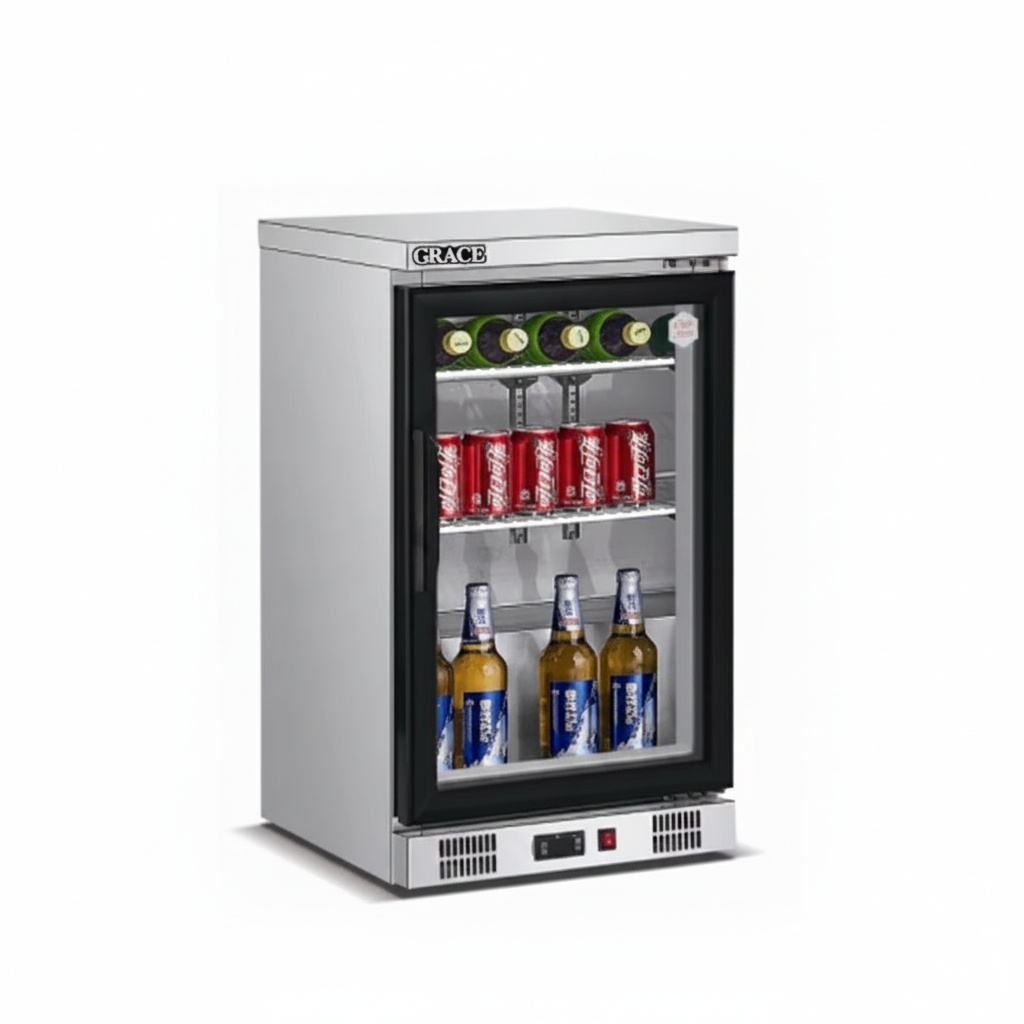 アンダーカウンター冷蔵庫、304ステンレス鋼製520x500 - Wine Beer Fridge Dual Zone のレビューと価格