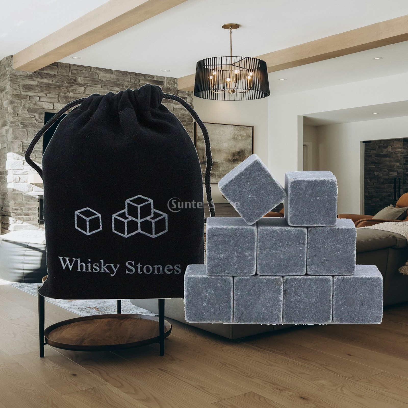 9個入りウイスキーストーン 再利用可能 再冷凍可能 ギフトセ - Whiskey Stone Set のレビューと価格