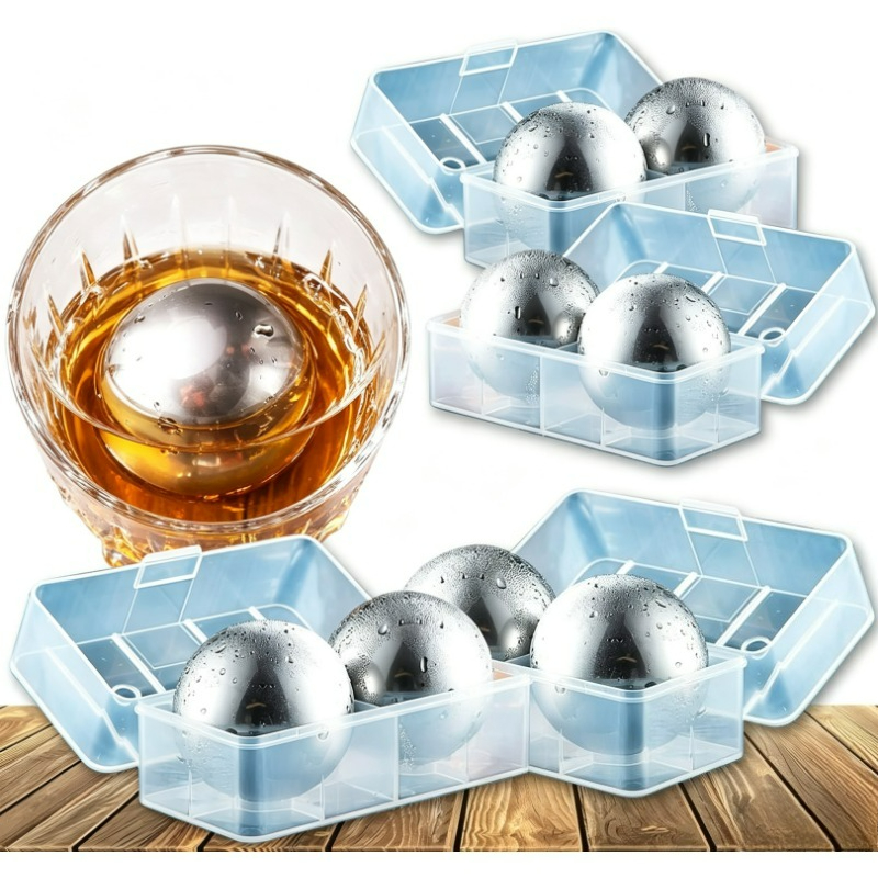 ウイスキーストーンギフトセット 4-8個入り、再冷凍可能で再 - Whiskey Stone Set のレビューと価格