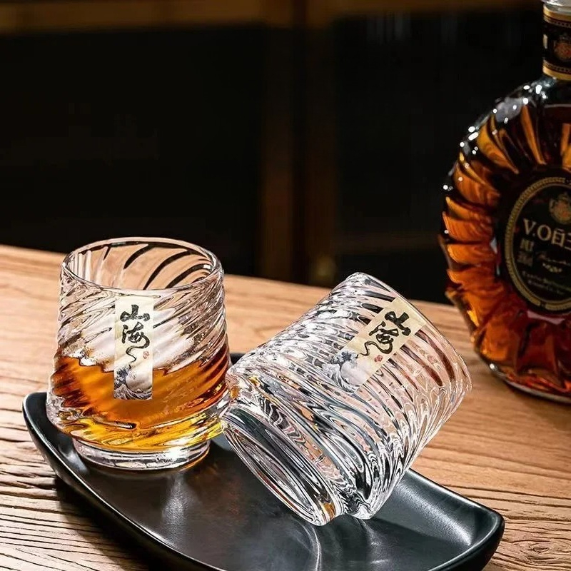 ガラス製ウイスキーカップセット　上海カップ　家庭用洋酒グラス - Wine Beer Whiskey のレビューと価格