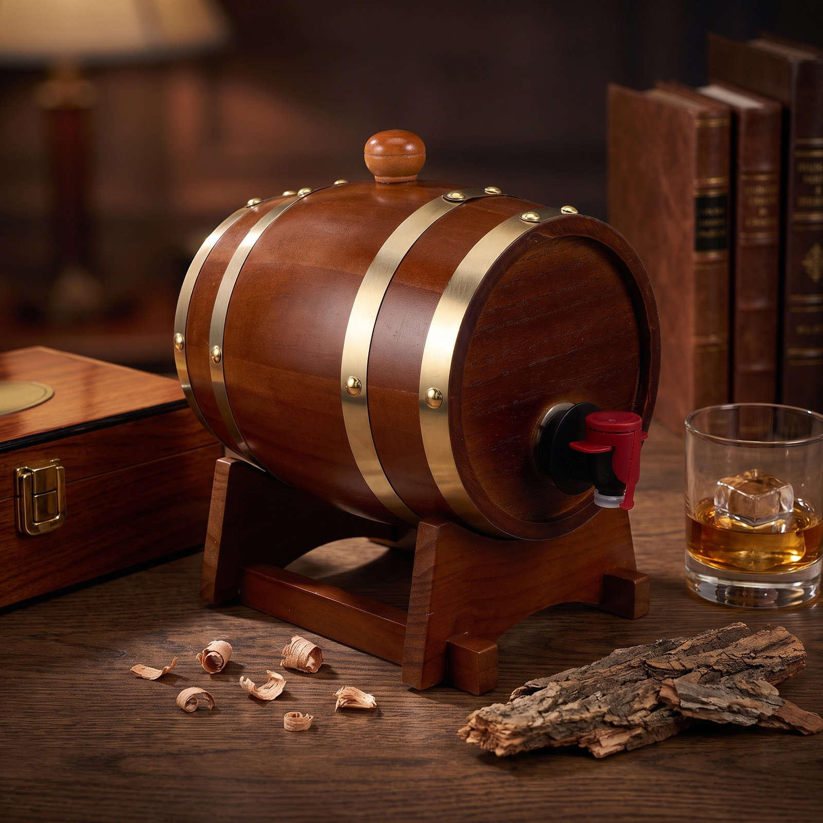 1個入り オーク材の熟成樽、木製ワイン・ウイスキーディスペン - Wine Beer Whiskey のレビューと価格