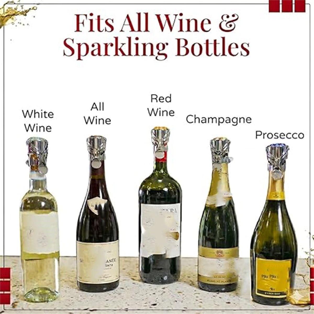 (A02R) ワインストッパー＆シャンパンストッパー 2個セ - Wine & Beer Shop Photos のレビューと価格