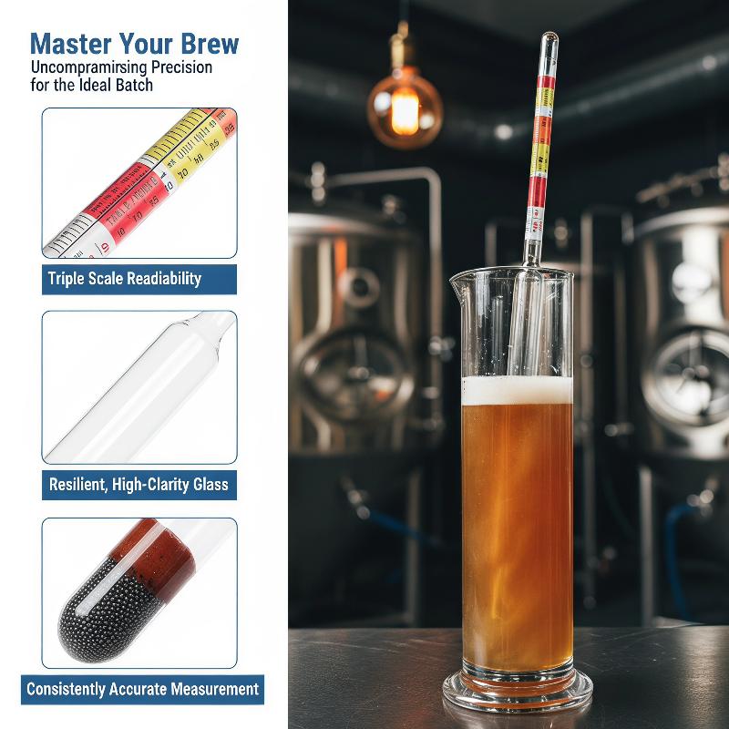 1個入り 3スケール比重計 ワイン、ビール、サイダー、アルコ - Wine Beer Cider のレビューと価格