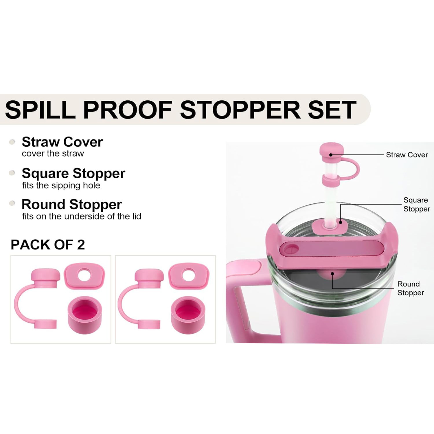 6/12 個アクセサリースタンレーカップ 1.0 2.0 4 - Bottle Stopper Set のレビューと価格