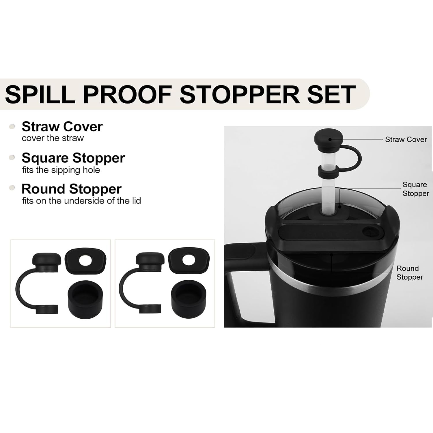 6/12 個アクセサリースタンレーカップ 1.0 2.0 4 - Bottle Stopper Set のレビューと価格
