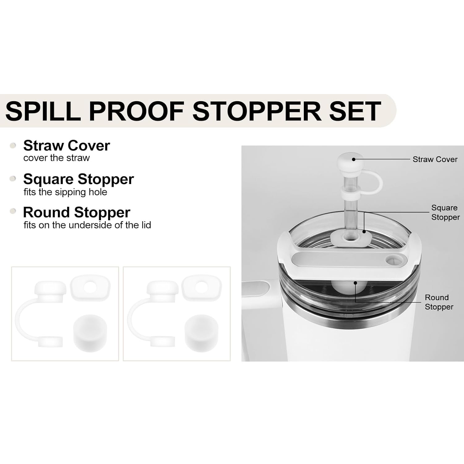 6/12 個アクセサリースタンレーカップ 1.0 2.0 4 - Bottle Stopper Set のレビューと価格